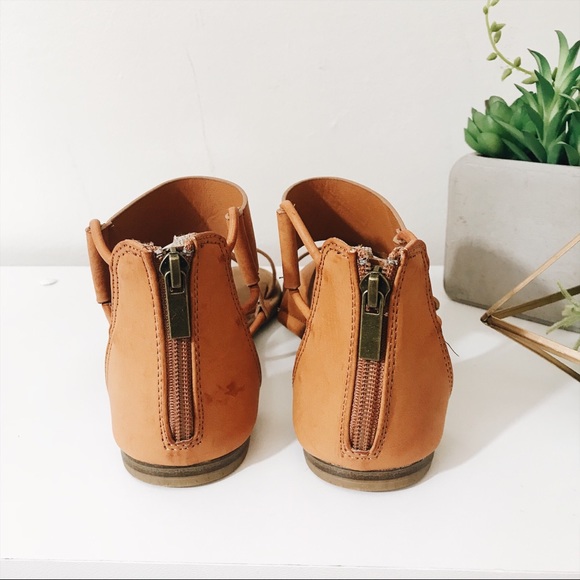 Tan Ankle Strap Sandals - Picture 3 of 5